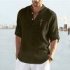 Linen Henley Shirt 3